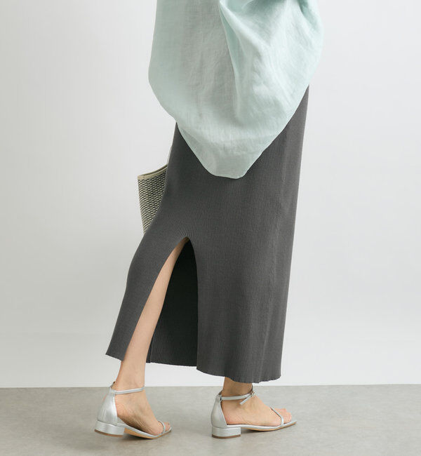  「【マイナス3kg/レビュー高評価☆】リブタイトスカート」|スカート|