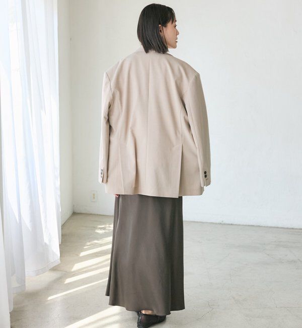  「【上品な揺れ感】キュプラ混バイアススカート」|スカート|