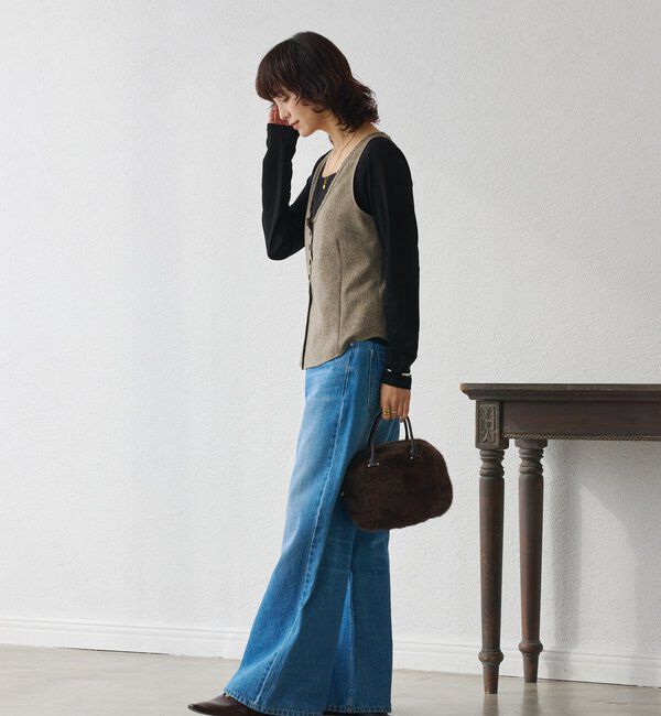  「【セットアップ対応可】ウーリーツイルジレ」|ベスト・ジレ|