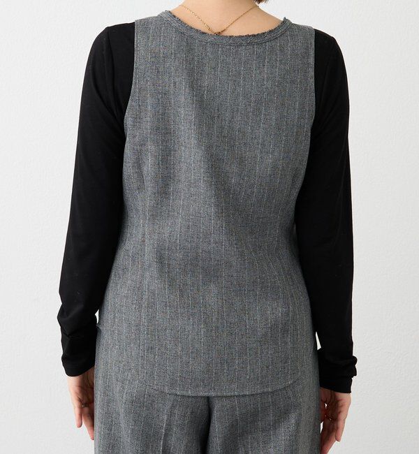  「【セットアップ対応可】ウーリーツイルジレ」|ベスト・ジレ|