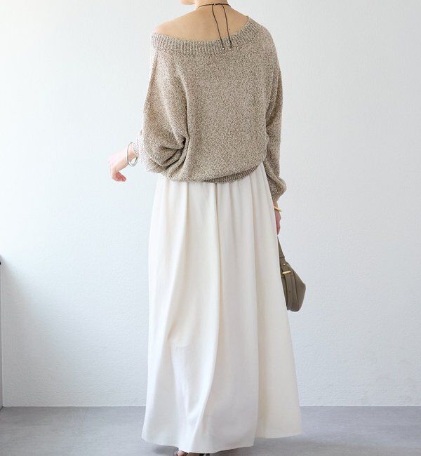  「【セットアップ可/上品な落ち感】ガーメントダイフレアバイアススカート」|スカート|