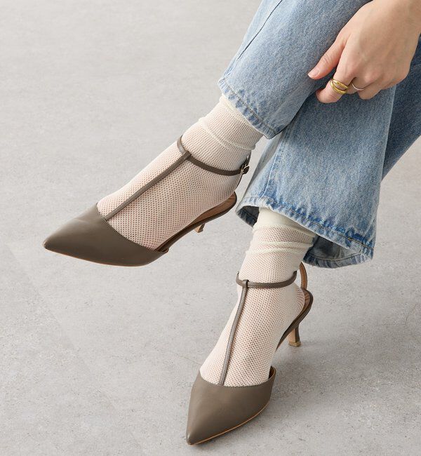  「【抜け感】ミニフィッシュネットソックス」|ソックス|