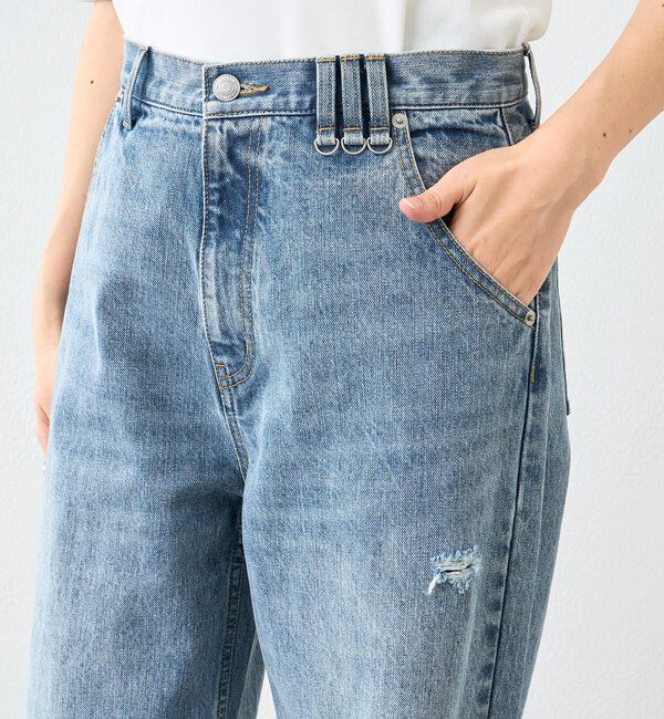  「【A・MONN(アモン)】ループポイントダメージデニム」|デニム|