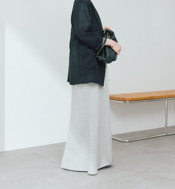  「予約【イージーな着心地】スエットロングスカート」|スカート|