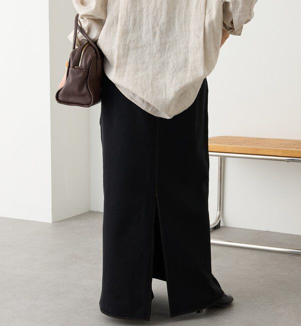  「予約【イージーな着心地】スエットロングスカート」|スカート|