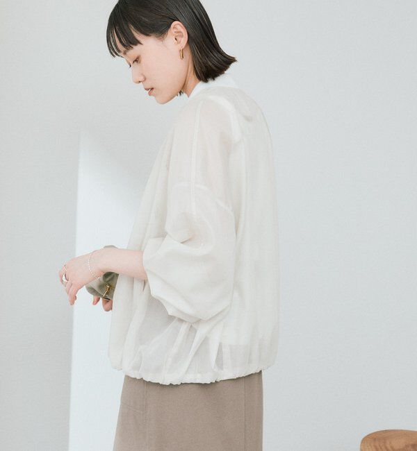  「予約【ほどよい抜け感】グロッシーシアーブルゾン」|ブルゾン・スタジャン|