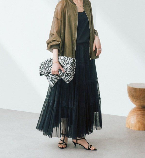  「予約【ほどよい抜け感】グロッシーシアーブルゾン」|ブルゾン・スタジャン|