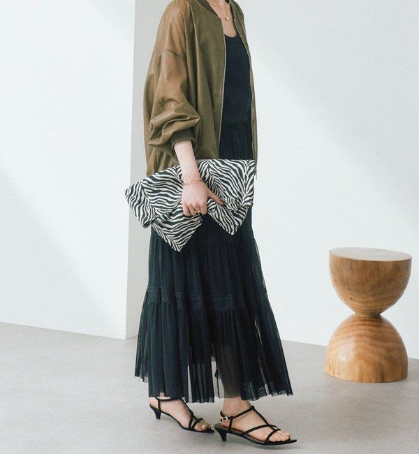  「予約【ほどよい抜け感】グロッシーシアーブルゾン」|ブルゾン・スタジャン|