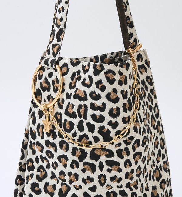  「よっし～コラボ/チャーム付きアニマルジャガードトート」|ショルダー・メッセンジャー|