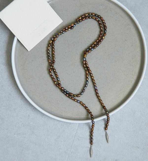  「【25th記念アイテム】【2.718】パールラリエッタネックレス」|リング|ブラウン