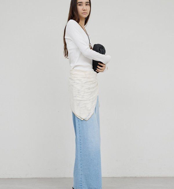  「【前後2WAY】ハイツイストリブロンTee」|Tシャツ・カットソー|