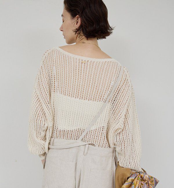  「レーシーメッシュニット」|ニット・セーター|