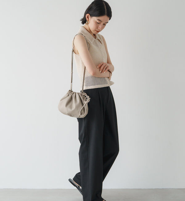  「レザー巾着4WAYショルダーバッグ」|ショルダー・メッセンジャー|