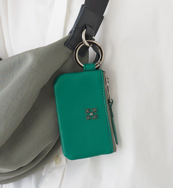  「カラビナ付き ソフトレザーマルチケース」|その他|グリーンその他2