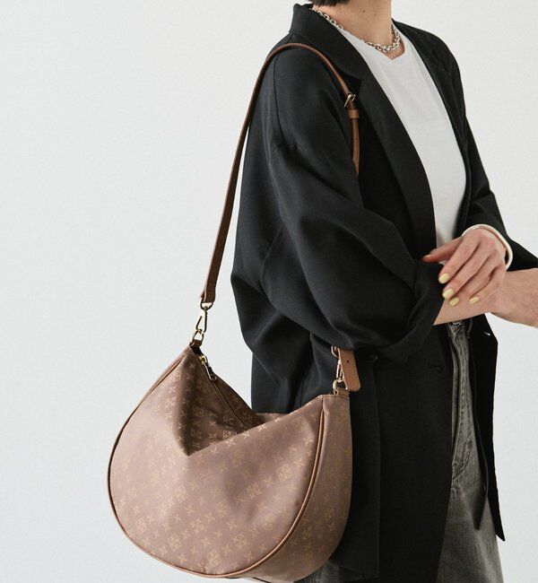  「ナイロンジャガード2WAYショルダーバッグ」|ショルダー・メッセンジャー|モカ