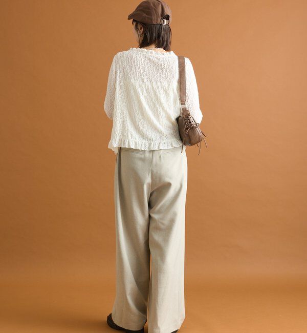  「ドロストダブルベルトパンツ」|チノ|