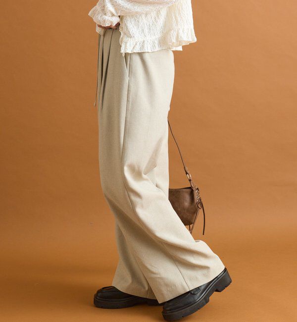  「ドロストダブルベルトパンツ」|チノ|