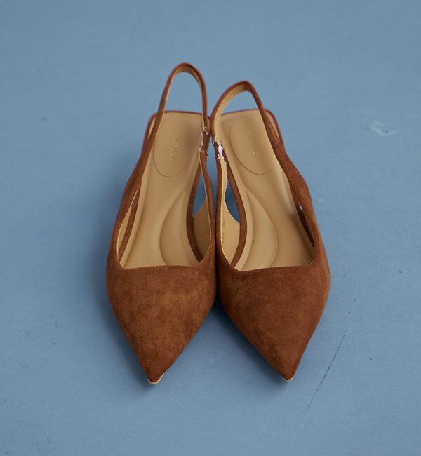  「フェイクスウェードミュール」|パンプス|