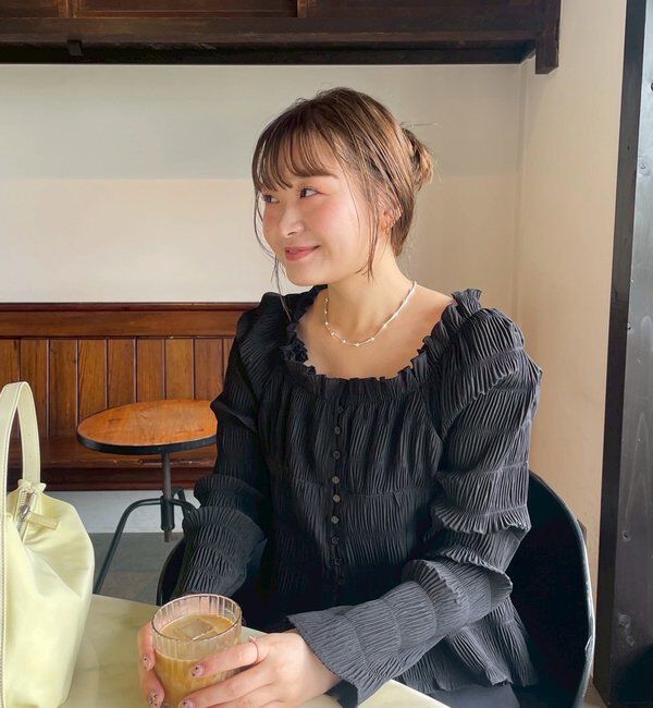  「【@__misa__03企画】シャーリングブラウス」|シャツ・ブラウス|