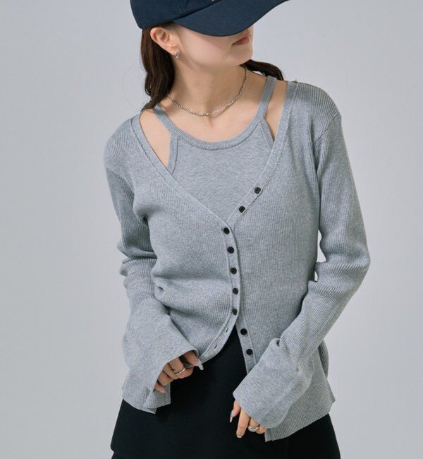  「アメスリニットカーデSET」|カーディガン|