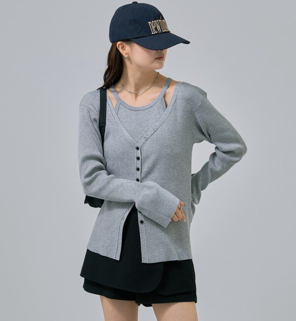  「アメスリニットカーデSET」|カーディガン|