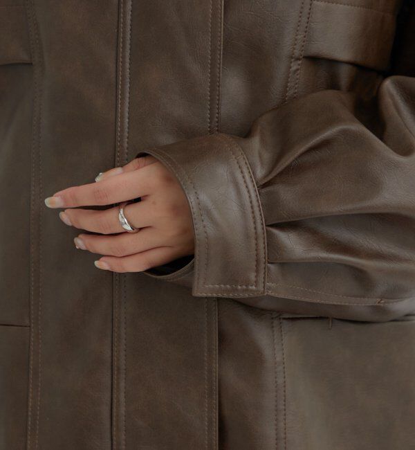  「ドロストフェイクレザーブルゾン」|ブルゾン・スタジャン|