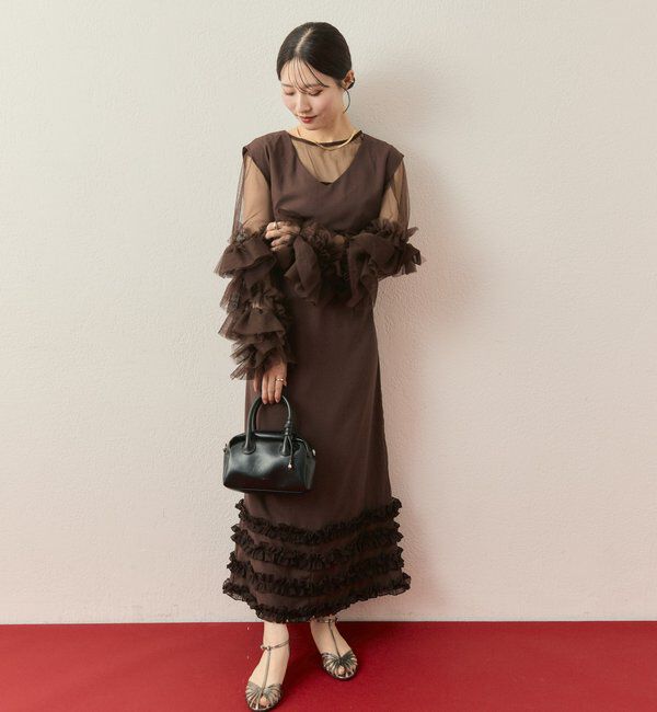  「【@____ri__125企画】ティアードフリルドレスSET」|ワンピース|