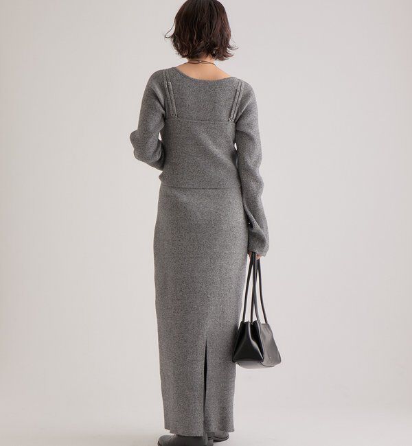  「ニットビスチェ付き ワンピース」|ワンピース|