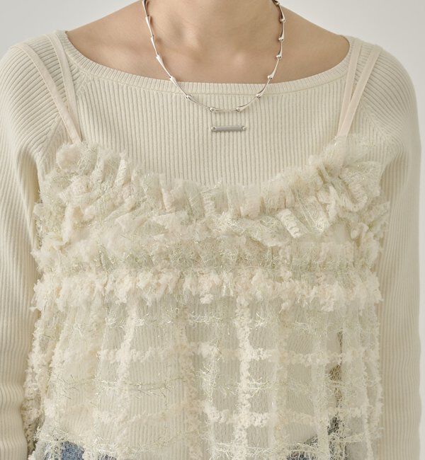  「シャイニーチェックキャミチュニック」|シャツ・ブラウス|