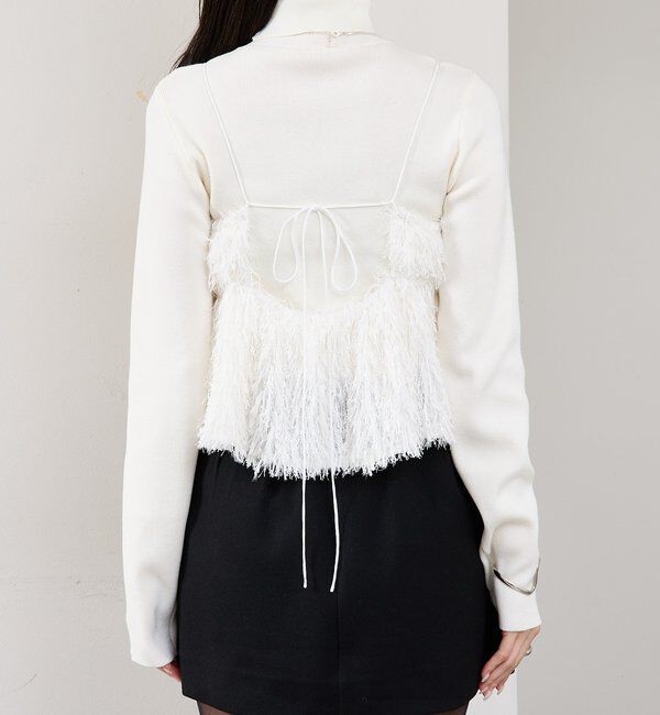  「フェザーフリンジ キャミビスチェ」|シャツ・ブラウス|