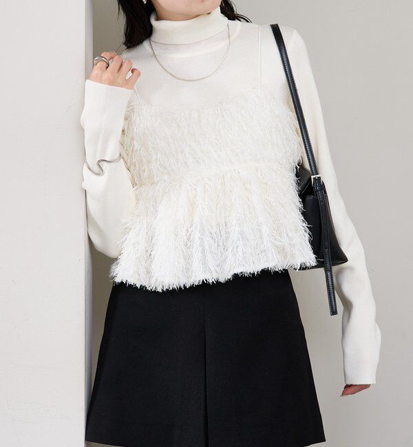  「フェザーフリンジ キャミビスチェ」|シャツ・ブラウス|