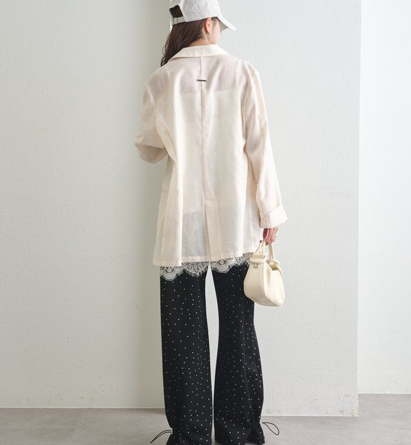  「裾ドロストスウェットパンツ」|チノ|