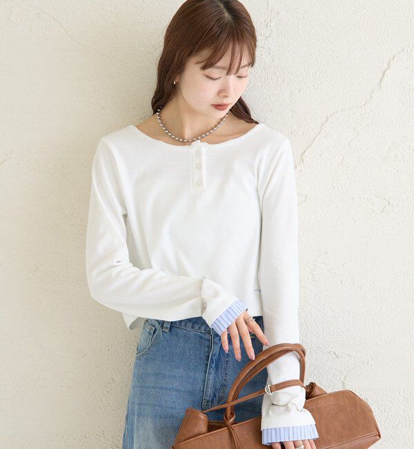  「ヘンリーネックチビロンT」|Tシャツ・カットソー|