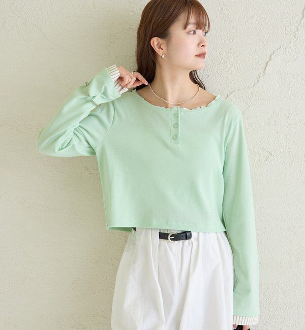  「ヘンリーネックチビロンT」|Tシャツ・カットソー|