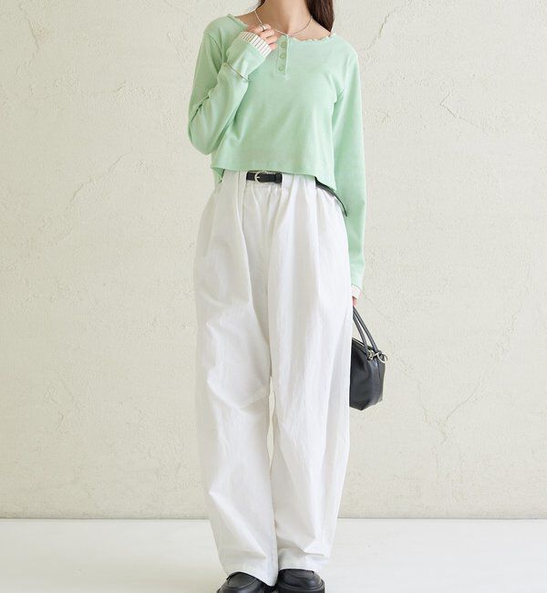  「ヘンリーネックチビロンT」|Tシャツ・カットソー|