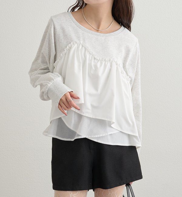  「ビスチェドッキングスウェット」|パーカー|