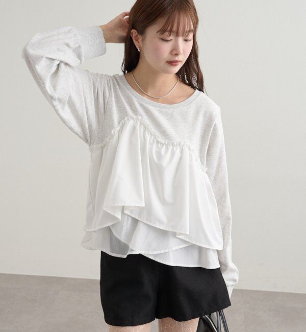  「ビスチェドッキングスウェット」|パーカー|