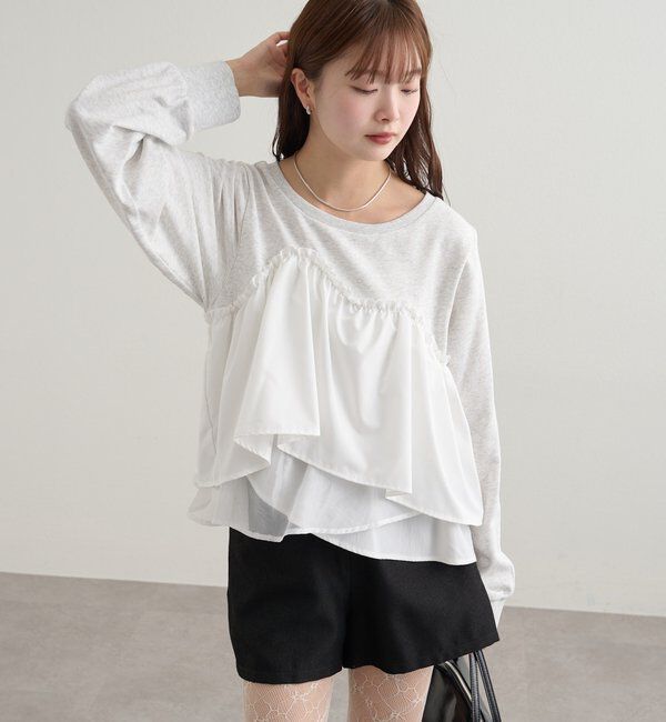  「ビスチェドッキングスウェット」|パーカー|