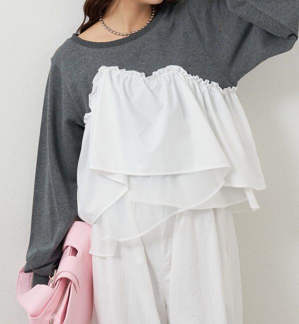  「ビスチェドッキングスウェット」|パーカー|