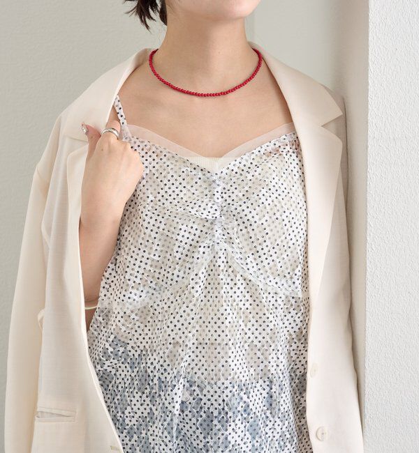  「ドットレースキャミチュニック」|シャツ・ブラウス|