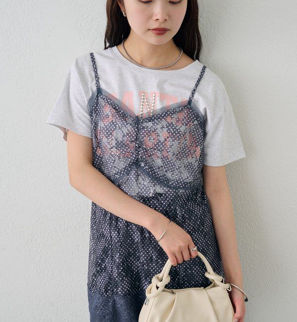  「ドットレースキャミチュニック」|シャツ・ブラウス|