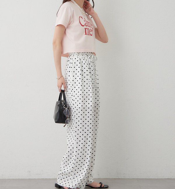  「ドットWベルトパンツ」|チノ|