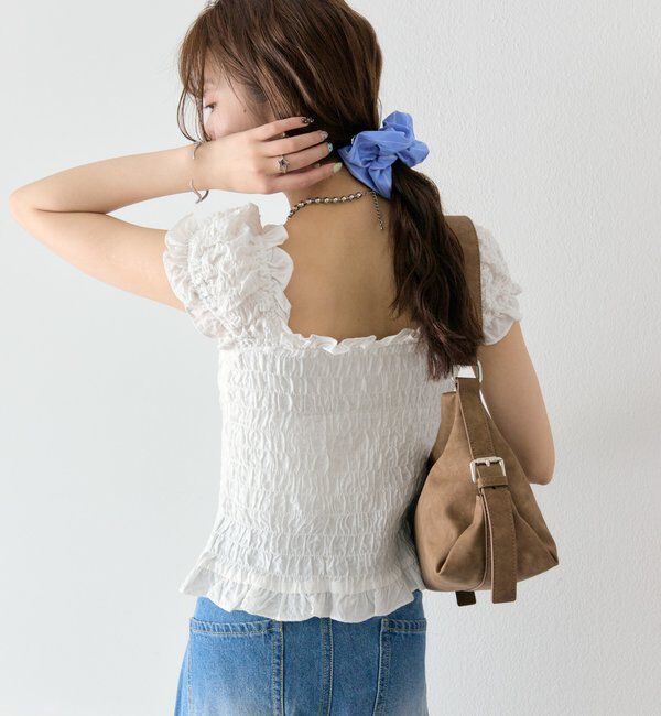  「シャーリングフレンチブラウス」|シャツ・ブラウス|