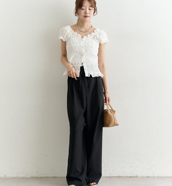  「シャーリングフレンチブラウス」|シャツ・ブラウス|