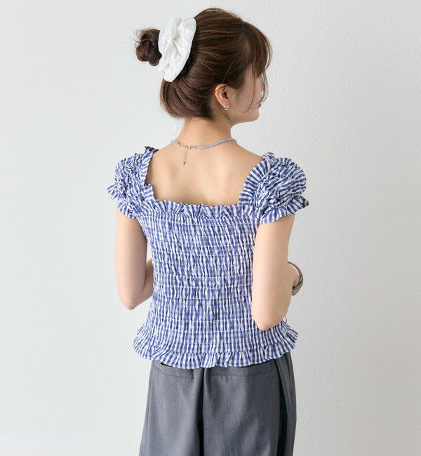  「シャーリングフレンチブラウス」|シャツ・ブラウス|