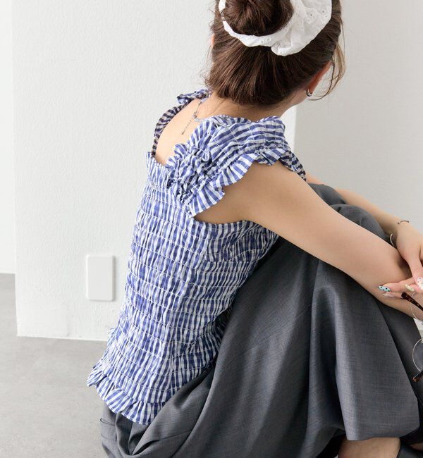  「シャーリングフレンチブラウス」|シャツ・ブラウス|