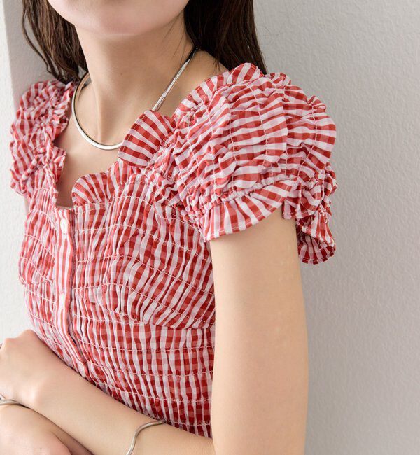  「シャーリングフレンチブラウス」|シャツ・ブラウス|