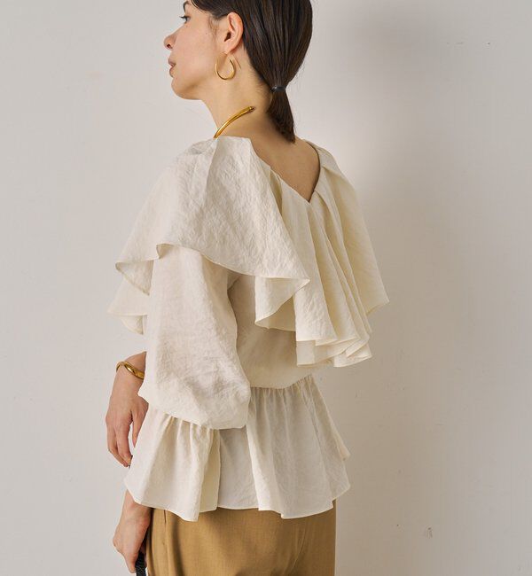  「フリルペプラムブラウス」|シャツ・ブラウス|