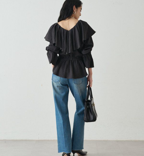  「フリルペプラムブラウス」|シャツ・ブラウス|