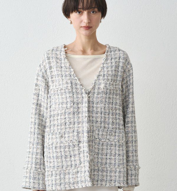  「ミックスツイードジャケット」|ベスト・ジレ|